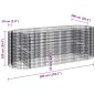 vidaXL Gabionen-Hochbeet Verzinktes Eisen 300x100x100 cm vidaXL Gabionen-Hochbeet Verzinktes Eisen 300x100x100 cm