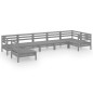 vidaXL 7-tlg. Garten-Lounge-Set Massivholz Kiefer Grau vidaXL 7-tlg. Garten-Lounge-Set Massivholz Kiefer Grau