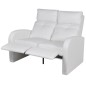vidaXL 2-tlg. LED Relaxsessel-Set 2+3 Sitzer Kunstleder Weiß vidaXL 2-tlg. LED Relaxsessel-Set 2+3 Sitzer Kunstleder Weiß