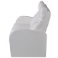 vidaXL 2-tlg. LED Relaxsessel-Set 2+3 Sitzer Kunstleder Weiß vidaXL 2-tlg. LED Relaxsessel-Set 2+3 Sitzer Kunstleder Weiß
