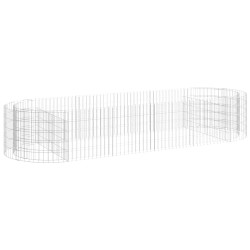 vidaXL Gabionen-Hochbeet Verzinktes Eisen 300x100x50 cm