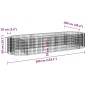 vidaXL Gabionen-Hochbeet Verzinktes Eisen 300x100x50 cm vidaXL Gabionen-Hochbeet Verzinktes Eisen 300x100x50 cm