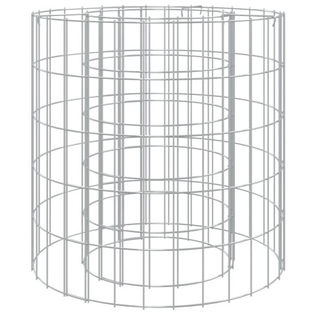 vidaXL Gabionen-Feuerstelle Ø 50 cm Verzinktes Eisen