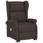 vidaXL Massagesessel mit Aufstehhilfe Dunkelbraun Stoff vidaXL Massagesessel mit Aufstehhilfe Dunkelbraun Stoff