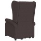 vidaXL Massagesessel mit Aufstehhilfe Dunkelbraun Stoff vidaXL Massagesessel mit Aufstehhilfe Dunkelbraun Stoff