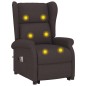 vidaXL Massagesessel mit Aufstehhilfe Dunkelbraun Stoff vidaXL Massagesessel mit Aufstehhilfe Dunkelbraun Stoff