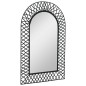 vidaXL Garten-Wandspiegel Gewölbt 50 x 80 cm Schwarz vidaXL Garten-Wandspiegel Gewölbt 50 x 80 cm Schwarz