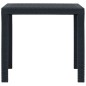 vidaXL 5-tlg. Garten-Essgruppe Kunststoff Anthrazit Rattan-Optik vidaXL 5-tlg. Garten-Essgruppe Kunststoff Anthrazit Rattan-Optik