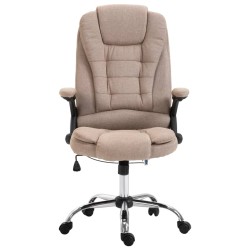 vidaXL Bürostuhl Taupe Polyester