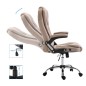 vidaXL Bürostuhl Taupe Polyester vidaXL Bürostuhl Taupe Polyester