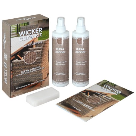 vidaXL Gartenmöbel-Reiniger für Rattan und Textilene 2x250 ml  