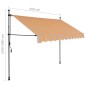 vidaXL Einziehbare Markise Handbetrieben mit LED 250 cm Gelb und Blau vidaXL Einziehbare Markise Handbetrieben mit LED 250 cm Gelb und Blau