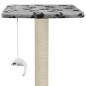 vidaXL Katzen-Kratzbaum Sisal 95 cm Grau Pfoten-Aufdruck vidaXL Katzen-Kratzbaum Sisal 95 cm Grau Pfoten-Aufdruck