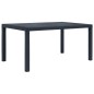 vidaXL 7-tlg. Garten-Essgruppe Kunststoff Anthrazit Rattan-Optik vidaXL 7-tlg. Garten-Essgruppe Kunststoff Anthrazit Rattan-Optik