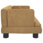 vidaXL Hundebett Braun 60x40x30 cm Samt vidaXL Hundebett Braun 60x40x30 cm Samt