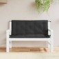vidaXL Gartenbank-Auflagen 2 Stk. Schwarz 120x50x7 cm Oxford-Gewebe vidaXL Gartenbank-Auflagen 2 Stk. Schwarz 120x50x7 cm Oxford-Gewebe