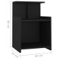 vidaXL Nachttisch Schwarz 40x35x60 cm Holzwerkstoff vidaXL Nachttisch Schwarz 40x35x60 cm Holzwerkstoff
