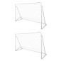 vidaXL Fußball-Tornetze 2 Stück 240 x 90 x 150 cm Stahl vidaXL Fußball-Tornetze 2 Stück 240 x 90 x 150 cm Stahl