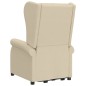 vidaXL Massagesessel mit Aufstehhilfe Creme Stoff vidaXL Massagesessel mit Aufstehhilfe Creme Stoff