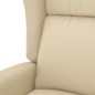 vidaXL Massagesessel mit Aufstehhilfe Creme Stoff vidaXL Massagesessel mit Aufstehhilfe Creme Stoff