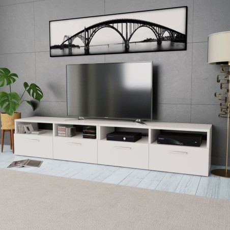 vidaXL 2 Stk. TV-Schränke Holzwerkstoff 95x35x36 cm Weiß