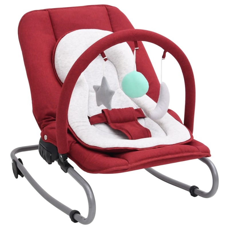 vidaXL Babywippe Rot Stahl vidaXL Babywippe Rot Stahl