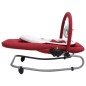 vidaXL Babywippe Rot Stahl vidaXL Babywippe Rot Stahl