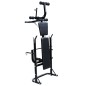 vidaXL Hantelbank mit Ablage, Langhantel und Kurzhantel-Set 60,5 kg