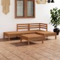 vidaXL 5-tlg. Garten-Lounge-Set Massivholz Kiefer Honigbraun vidaXL 5-tlg. Garten-Lounge-Set Massivholz Kiefer Honigbraun