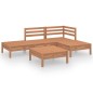 vidaXL 5-tlg. Garten-Lounge-Set Massivholz Kiefer Honigbraun vidaXL 5-tlg. Garten-Lounge-Set Massivholz Kiefer Honigbraun