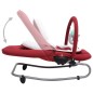 vidaXL Babywippe Rot Stahl vidaXL Babywippe Rot Stahl