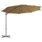 vidaXL Sonnenschirm mit Schirmständer Taupe vidaXL Sonnenschirm mit Schirmständer Taupe