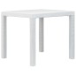 vidaXL 5-tlg. Garten-Essgruppe Kunststoff Weiß Rattan-Optik vidaXL 5-tlg. Garten-Essgruppe Kunststoff Weiß Rattan-Optik