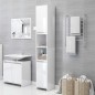 vidaXL Badezimmerschrank Hochglanz-Weiß 30x30x183,5 cm Holzwerkstoff vidaXL Badezimmerschrank Hochglanz-Weiß 30x30x183,5 cm Holzwerkstoff