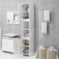 vidaXL Badezimmerschrank Hochglanz-Weiß 30x30x183,5 cm Holzwerkstoff vidaXL Badezimmerschrank Hochglanz-Weiß 30x30x183,5 cm Holzwerkstoff