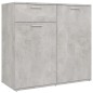 vidaXL Sideboard Betongrau 80x36x75 cm Holzwerkstoff vidaXL Sideboard Betongrau 80x36x75 cm Holzwerkstoff