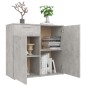 vidaXL Sideboard Betongrau 80x36x75 cm Holzwerkstoff vidaXL Sideboard Betongrau 80x36x75 cm Holzwerkstoff
