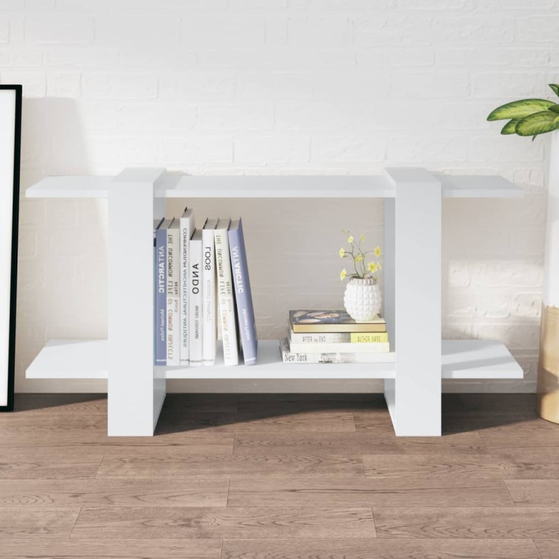 vidaXL Bücherregal Weiß 100x30x51 cm Holzwerkstoff vidaXL Bücherregal Weiß 100x30x51 cm Holzwerkstoff