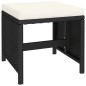 vidaXL 6-tlg. Garten-Essgruppe Poly Rattan Akazie Massivholz Schwarz vidaXL 6-tlg. Garten-Essgruppe Poly Rattan Akazie Massivholz Schwarz