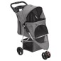 vidaXL Hundewagen Faltbar Grau 80x46x98 cm Oxford-Gewebe vidaXL Hundewagen Faltbar Grau 80x46x98 cm Oxford-Gewebe