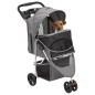 vidaXL Hundewagen Faltbar Grau 80x46x98 cm Oxford-Gewebe vidaXL Hundewagen Faltbar Grau 80x46x98 cm Oxford-Gewebe