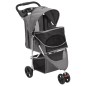 vidaXL Hundewagen Faltbar Grau 80x46x98 cm Oxford-Gewebe vidaXL Hundewagen Faltbar Grau 80x46x98 cm Oxford-Gewebe