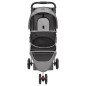 vidaXL Hundewagen Faltbar Grau 80x46x98 cm Oxford-Gewebe vidaXL Hundewagen Faltbar Grau 80x46x98 cm Oxford-Gewebe