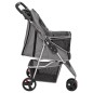 vidaXL Hundewagen Faltbar Grau 80x46x98 cm Oxford-Gewebe vidaXL Hundewagen Faltbar Grau 80x46x98 cm Oxford-Gewebe