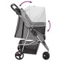 vidaXL Hundewagen Faltbar Grau 80x46x98 cm Oxford-Gewebe vidaXL Hundewagen Faltbar Grau 80x46x98 cm Oxford-Gewebe