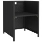 vidaXL 6-tlg. Garten-Essgruppe Poly Rattan Akazie Massivholz Schwarz vidaXL 6-tlg. Garten-Essgruppe Poly Rattan Akazie Massivholz Schwarz