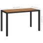 vidaXL 6-tlg. Garten-Essgruppe Poly Rattan Akazie Massivholz Schwarz vidaXL 6-tlg. Garten-Essgruppe Poly Rattan Akazie Massivholz Schwarz