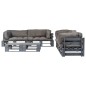 vidaXL 6-tlg. Outdoor-Lounge-Set Paletten mit Kissen in Grau Holz vidaXL 6-tlg. Outdoor-Lounge-Set Paletten mit Kissen in Grau Holz