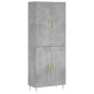 vidaXL Highboard Betongrau 69,5x34x180 cm Holzwerkstoff vidaXL Highboard Betongrau 69,5x34x180 cm Holzwerkstoff