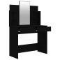 vidaXL Schminktisch mit Spiegel Schwarz 96x40x142 cm vidaXL Schminktisch mit Spiegel Schwarz 96x40x142 cm